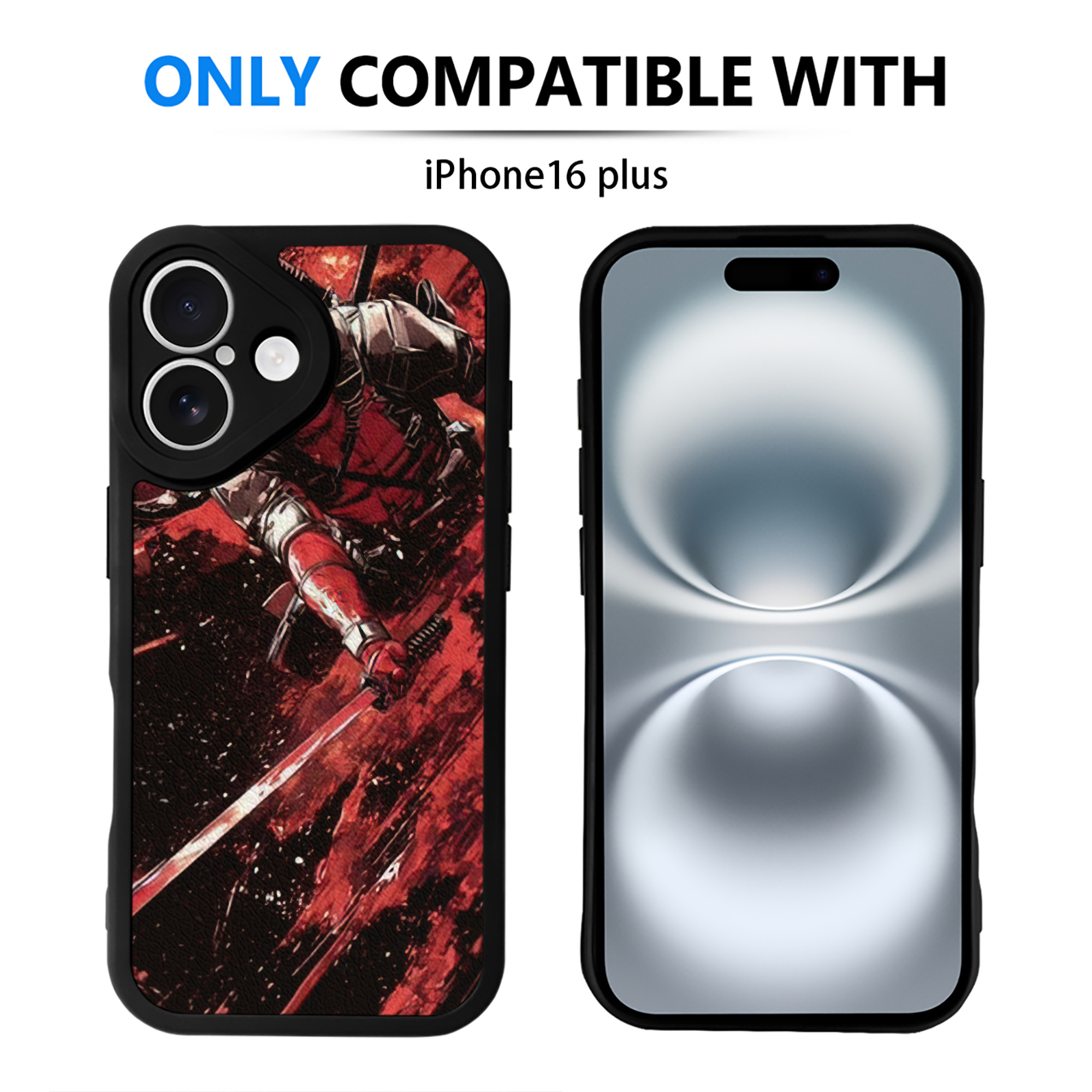 （画像用） Deadpool デッドプール 【iPhone 16シリーズ対応】シリコンスマホケース（レザー調） 材質：シリコン